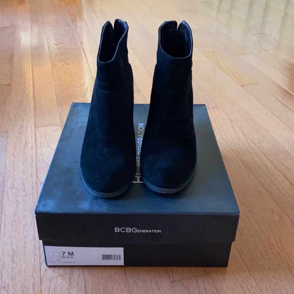 Suede booties